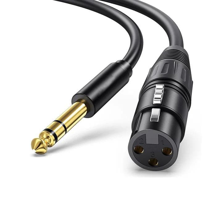 ROFESSIONAL XLR FEMALE TO TRS MALE