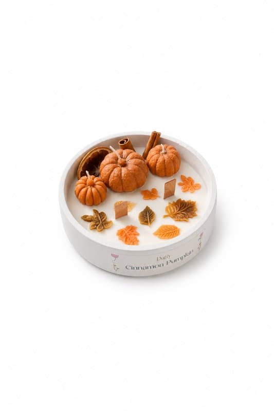 Pumpkin candle