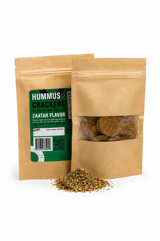 Hummus Crackers Zaatar Flavor