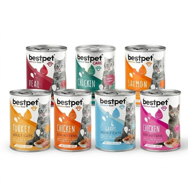 Bestpet Complete and Balanced Wet Food For Adult Cats 400g