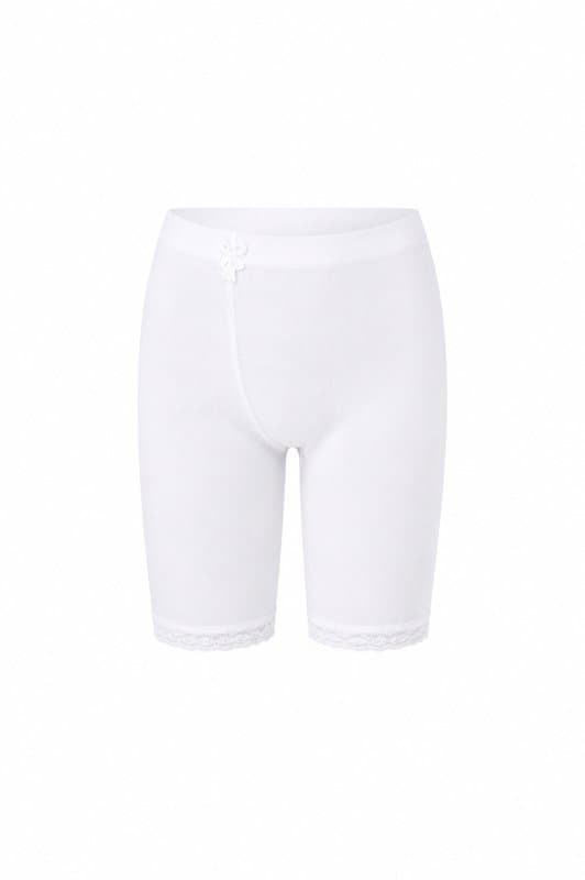Girl's Underwear Short Pants Stretch 95% Cotton White 707