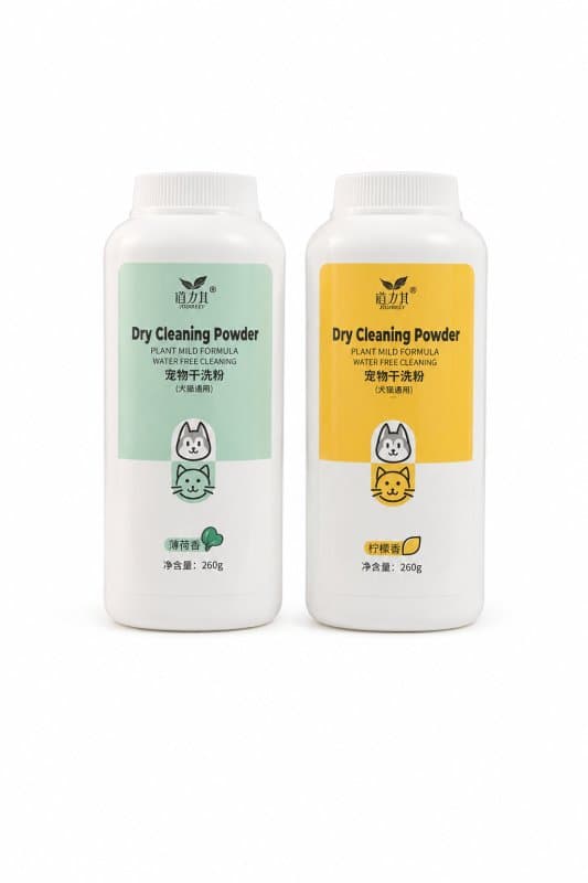Dry cleaning powder