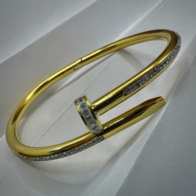 Cart*er Le Clou Full Zircon - Gold