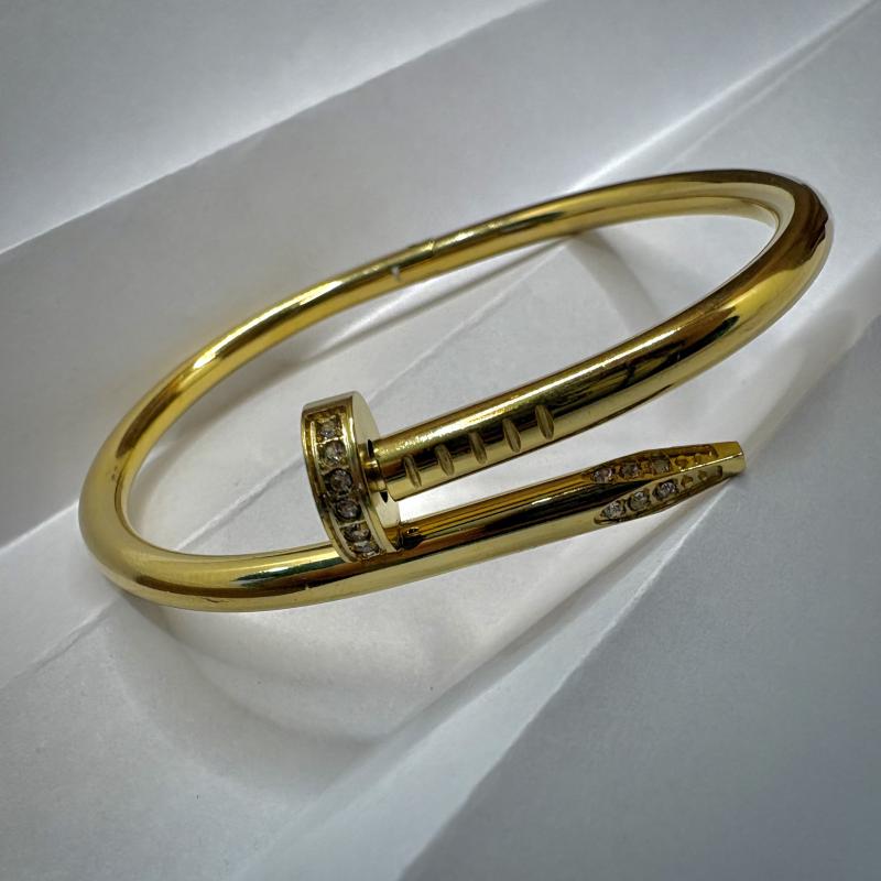 Cart*er Le Clou Bracelet with Zircon - Gold