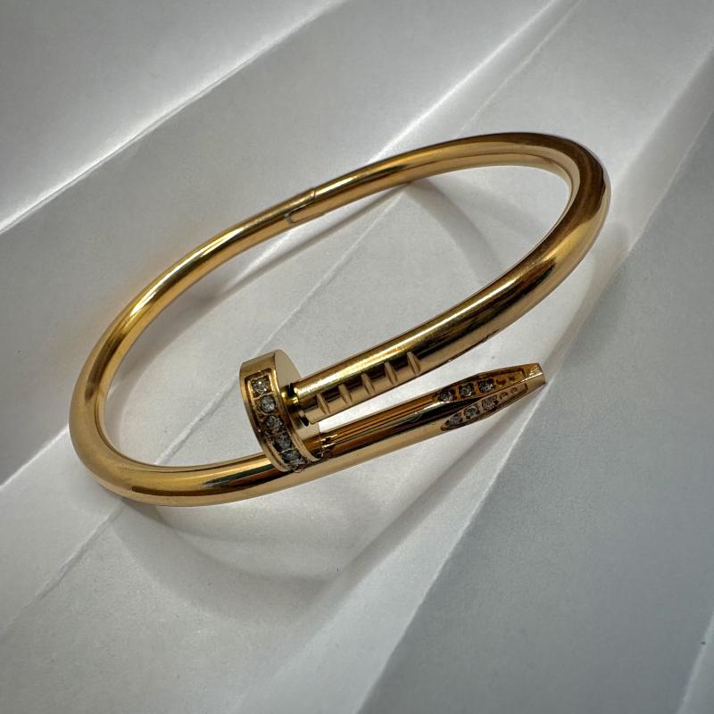 Cart*er Le Clou Bracelet with zircon - Rose Gold