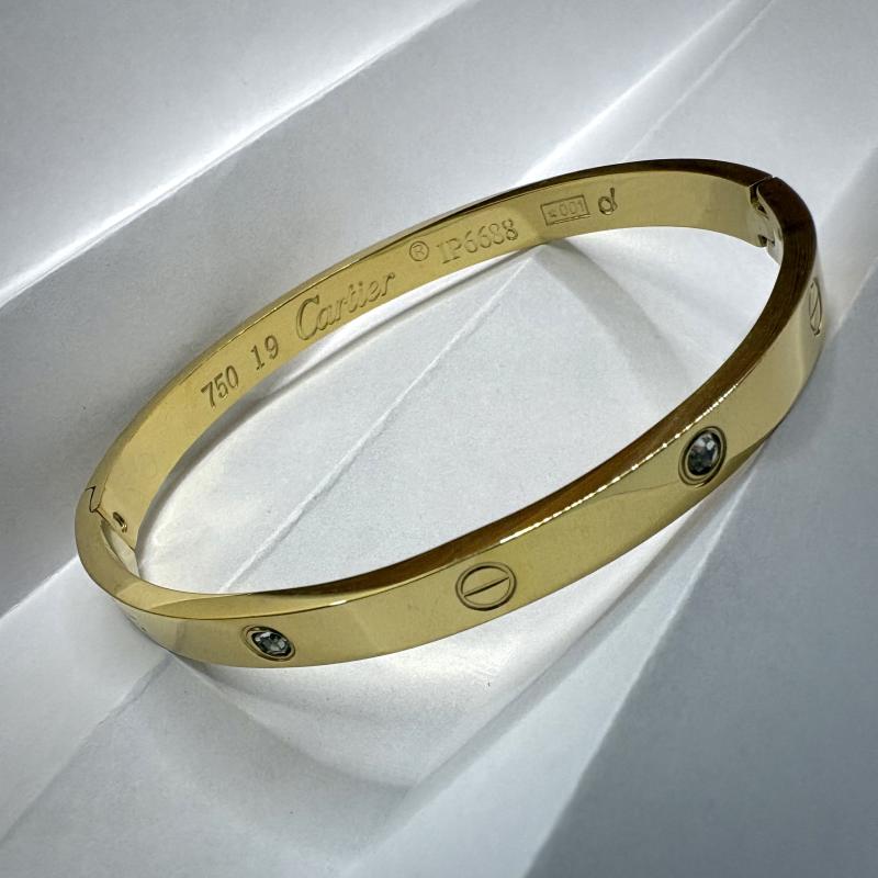Cart*er Love Bracelet with zircon - Gold