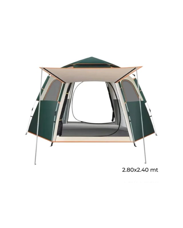 Green Camping tent 2.4 x 2.8 m