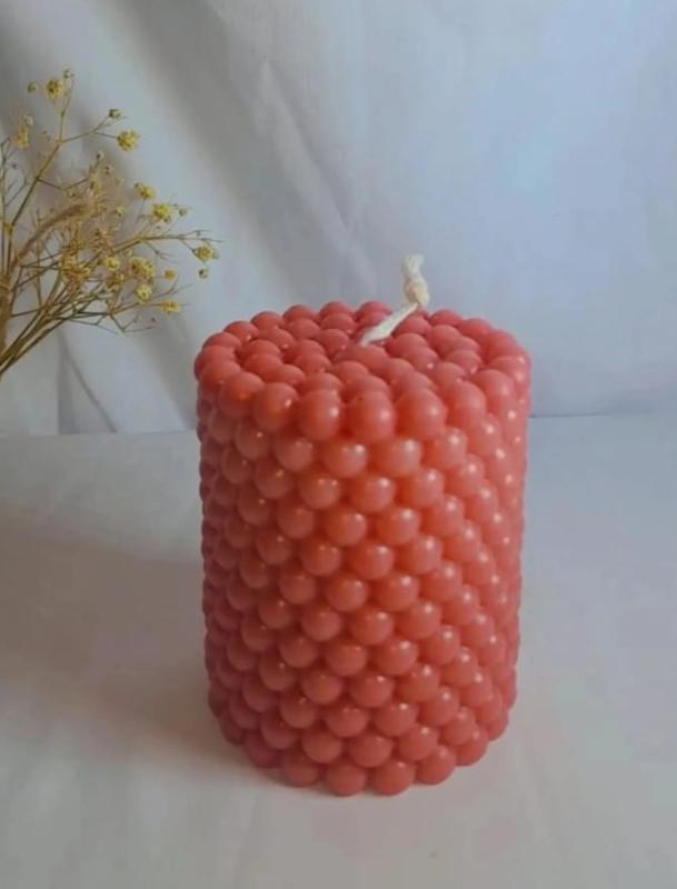 Bubble Cylinder Candle