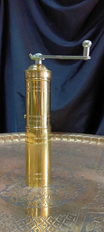 Handcrafted Brass Black Pepper Grinder