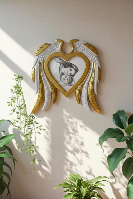 Winged heart + portrait