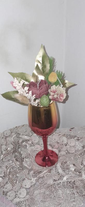Handmade wax bouquet