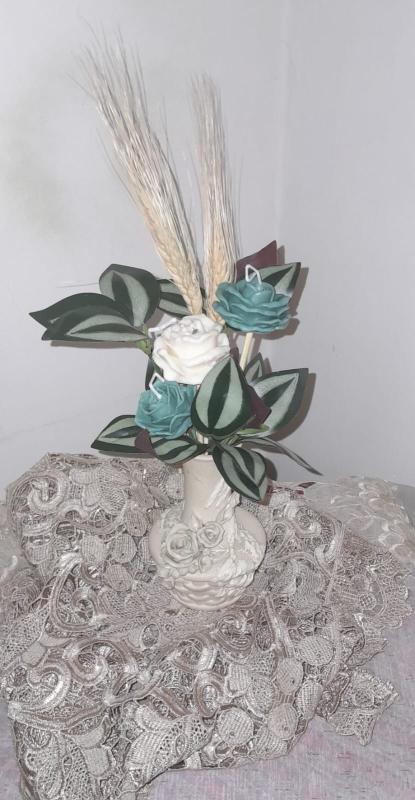 Handmade wax bouquet