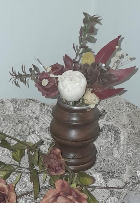Handmade wax bouquet