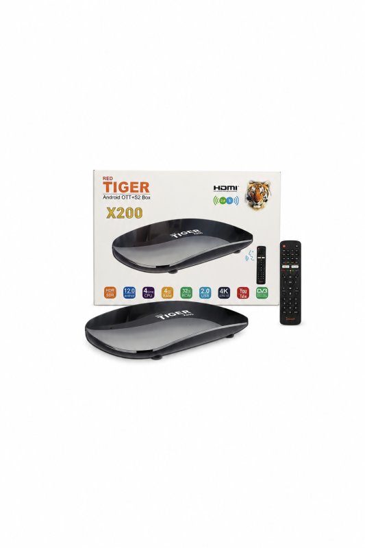 Tiger X200 Hybrid Android + Satellite dual band wifi bluetooth Box